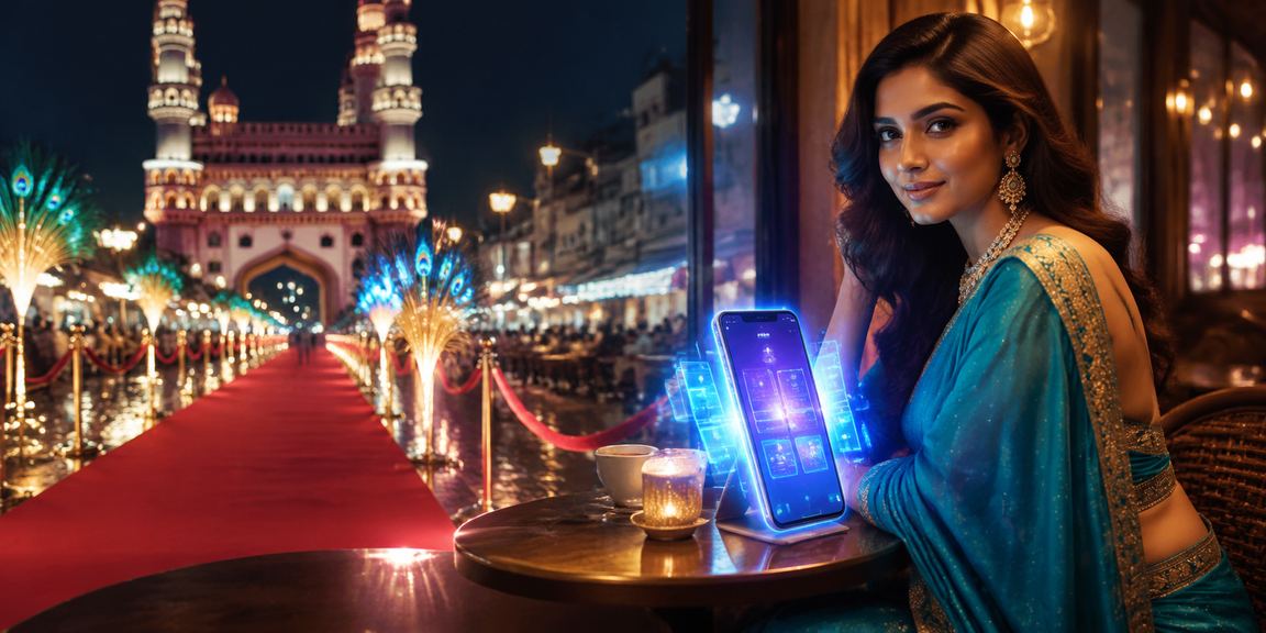Hyderabad player using casino app on mobile