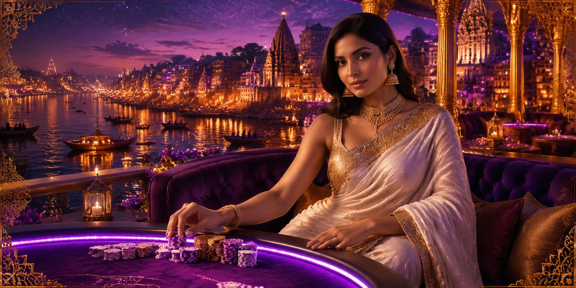 A player using mobile payment options with Saree in Varanasi